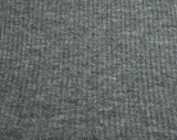Wool Blend Ribbed Sweater Knit Gray