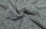 Wool Blend Ribbed Sweater Knit Gray