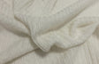 Ribbed Sweater Knit Wool Blend Ivory
