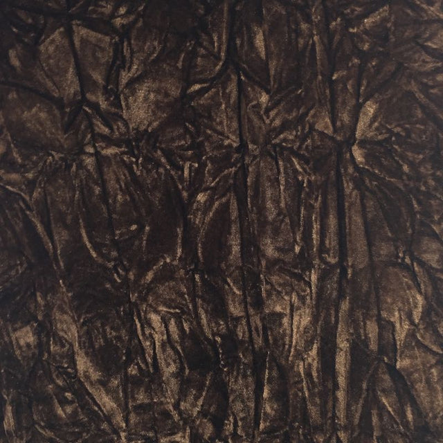 Brown Flocking Crushed Upholstery Velvet Fabric,