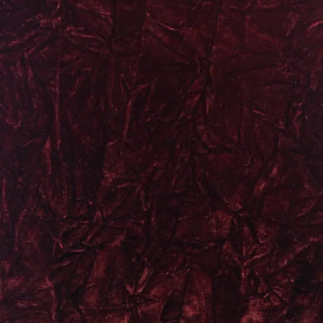 Burgundy Flocking Crushed Velvet Upholstery Fabric