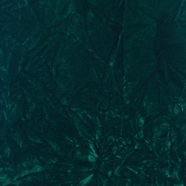 Emerald Flocking Crushed Velvet Upholstery Fabric