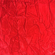 Light Red Flocking Crushed Velvet Upholstery Fabric,