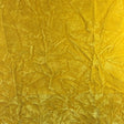 Yellow Flocking Crushed Velvet Upholstery Fabric,