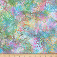 Cotton Batik Packed Leaves Fabric 44/45" Taffy