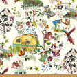 Cotton Print Fabric Cream Campers Mousing Around 43/44
