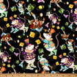 Cotton Print Fabric Black Mousing Around 43/44"