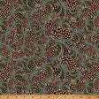 Cotton Print Black Floral Mousing Around Fabric 43/44"