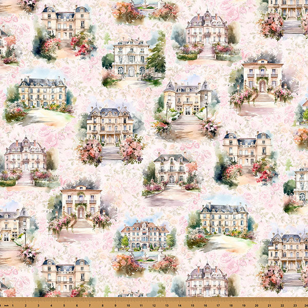 Cotton Print Fabric Blush Manors Soiree 43/44