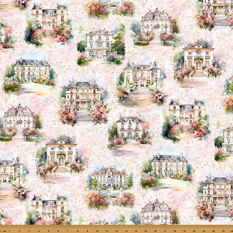 Cotton Print Fabric Blush Manors Soiree 43/44