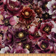 Cotton Print Fabric Burgundy Midnight Flora A Hoffman Spectrum 43/44"