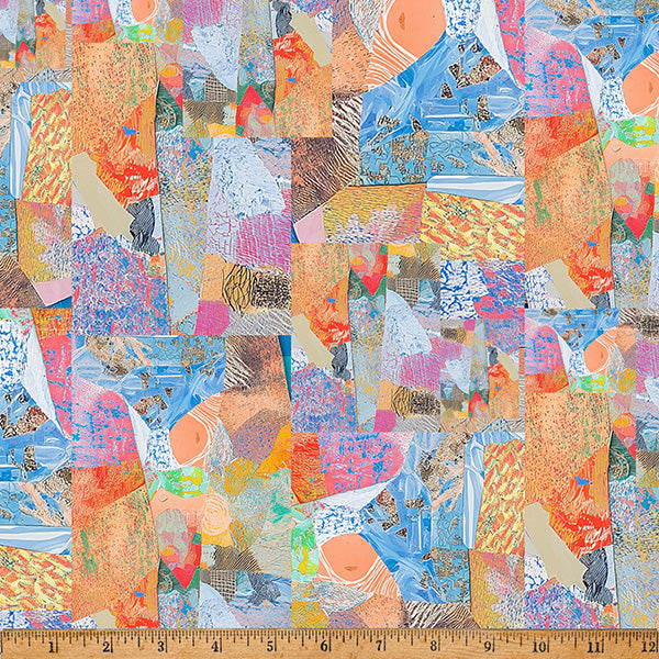 Cotton Print Crafty Cats Tutti-Frutti Fabric