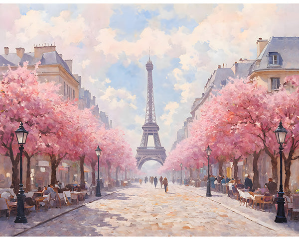 Cotton Panel Bonjour Belle Cotton Candy A Hoffman Spectrum Digital Print 26.5" x 43"