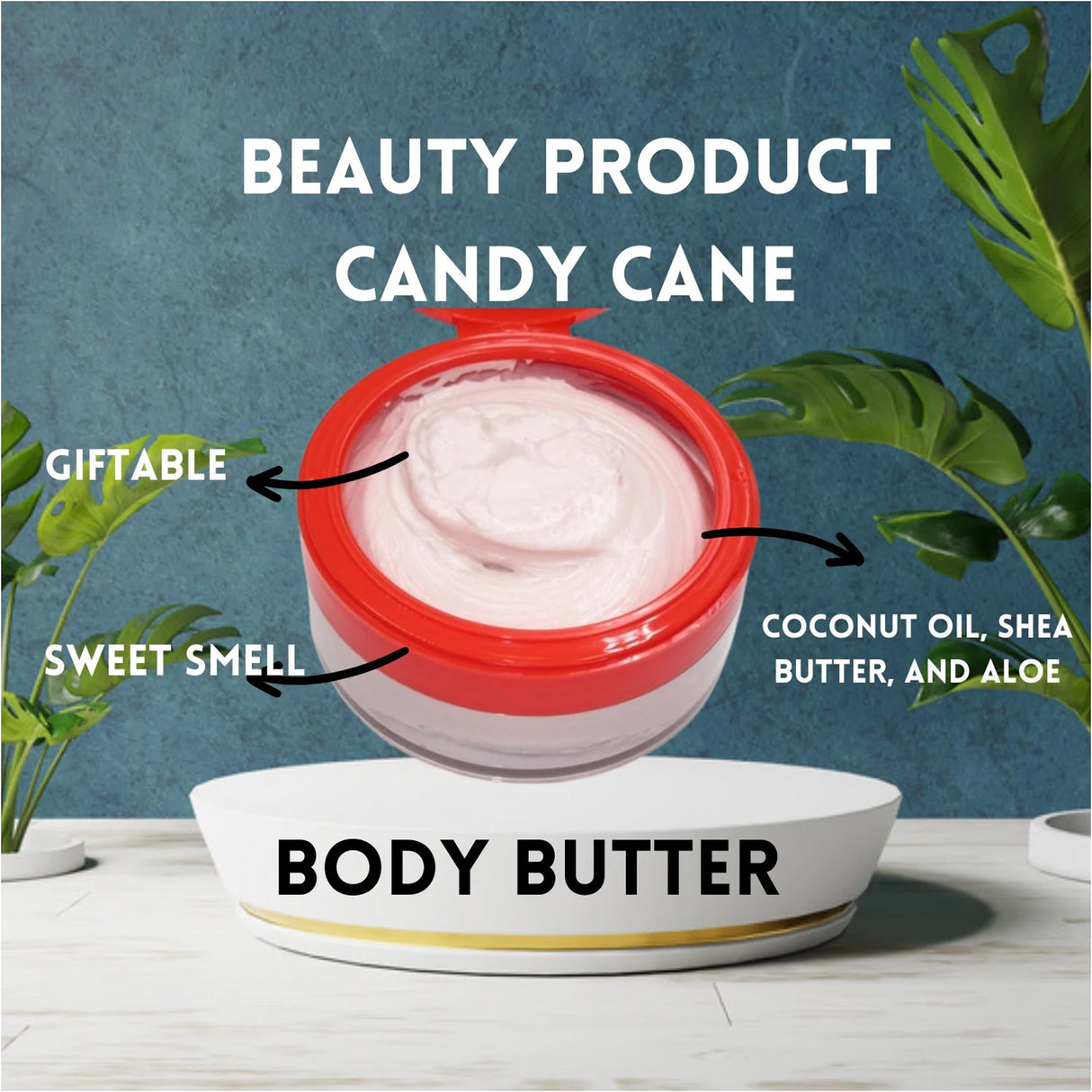 Candy Cane Body Scrub - Peppermint Body Scrub