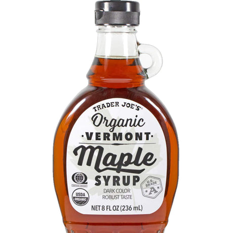 Trader Joe’s Organic Vermont Maple Syrup 8 Fl Oz