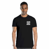 Pack: 12 Fast Design Your Own T-Shirts – Custom Print with Photo or Text (Left Chest - Black)