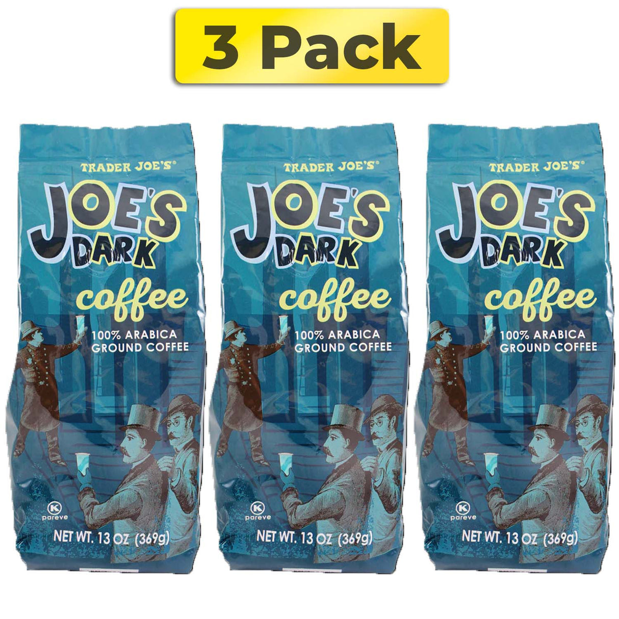 Trader Joe's Dark Roast Coffee 100% Arabica Ground, 13 oz,