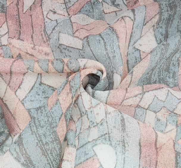 1 Yard Elegant Yoryu Chiffon Sheer Fabric Pink or Green, Lightweight Apparel Fabric, 57/58" Wide