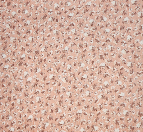 Yoryu Chiffon 1D1629 Polyester Fabric - Coral Pink, Crinkled Texture, 57/58" Width