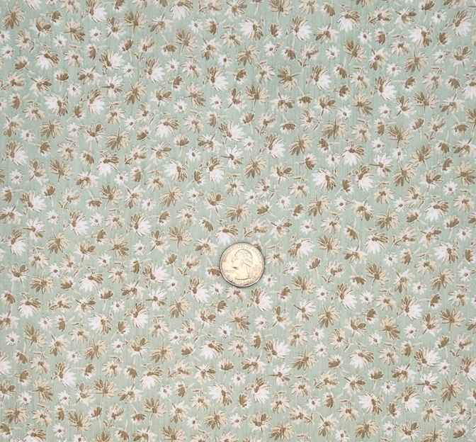 Yoryu Chiffon 1D1629 Polyester Fabric - Laurel Green, Crinkled Texture, 57/58" Width