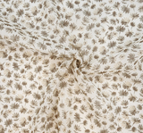 Yoryu Chiffon Neutral 57/58? Wide Crinkled Sheer 1 Yard Polyester Fabric