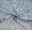 Yoryu Chiffon 1D1629 Polyester Fabric - Spring Blue, Crinkled Texture, 57/58" Width