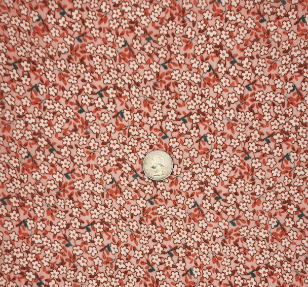 Yoryu Chiffon Coral Haze 1 Yard Lightweight Crinkled Polyester Fabric