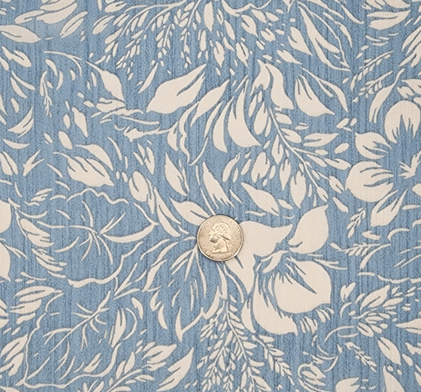Yoryu Chiffon Denim 1 Yard Blue Lightweight Crinkled Polyester Fabric, 57/58" Wide