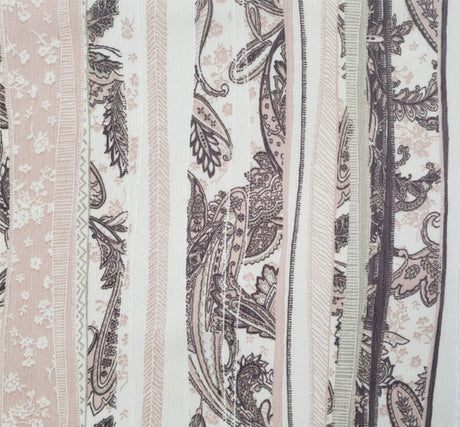 1 Yard Neutral Yoryu Chiffon Sheer Fabric, 58/60” Wide, Lightweight Polyester