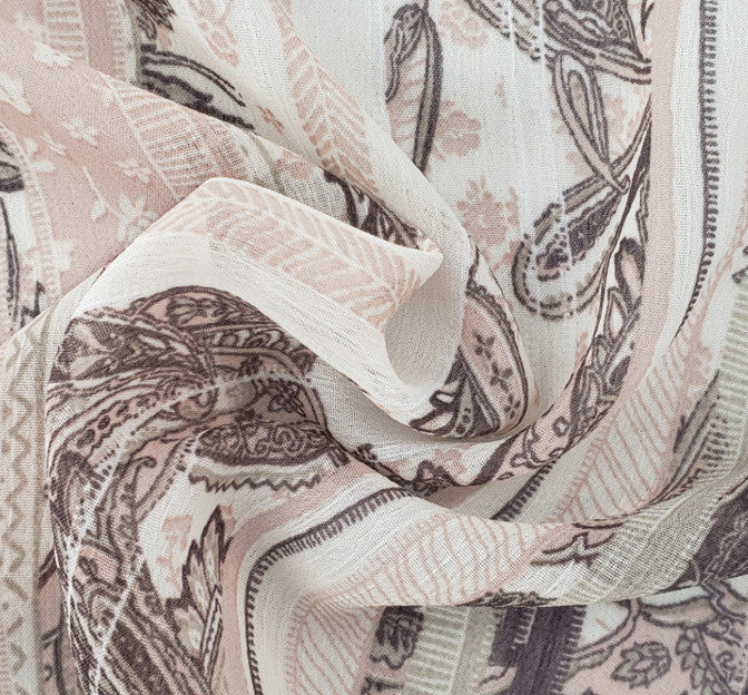 Yoryu Chiffon 1D1663 Polyester Fabric - Neutral, Sheer, 56/58" Width (1 Yard)