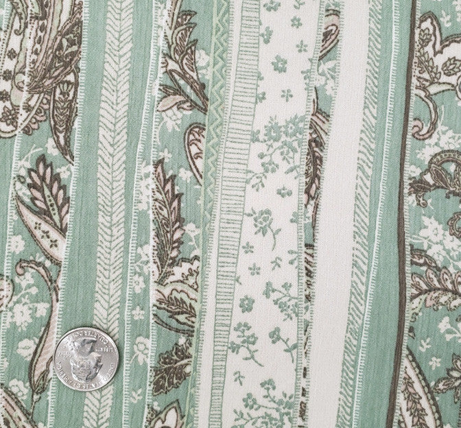 Yoryu Chiffon 1D1663 Polyester Fabric - Reseda Green, Sheer, 56/58" Width (1 Yard)