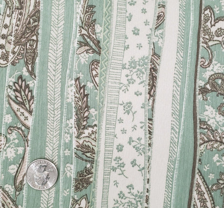 Yoryu Chiffon 1D1663 Polyester Fabric - Reseda Green, Sheer, 56/58" Width (1 Yard)