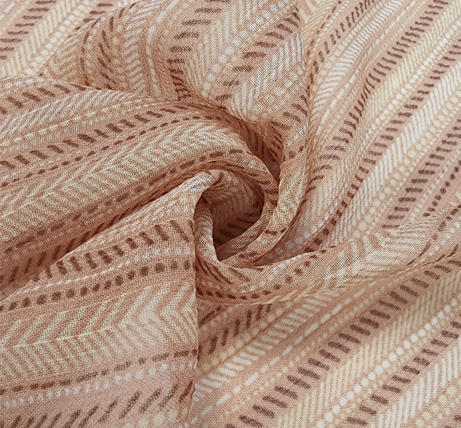 Yoryu Chiffon 1D682 100 Percent Polyester Fabric - Coral Pink, Sheer, 56/58" Width (1 Yard)