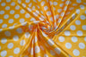 Polka Dot Charmeuse Satin Fabric - 58/60" Width, Multiple Colors, 1.5" Dots (1 Yard)