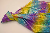 Rainbow Shattered Hologram Spandex Nylon Spandex Fabric - Rainbow Shattered Holographic Foil, 58/60" Width (1 Yard)