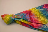 Rainbow Shattered Hologram Spandex Nylon Spandex Fabric - Rainbow Shattered Holographic Foil, 58/60" Width (1 Yard)