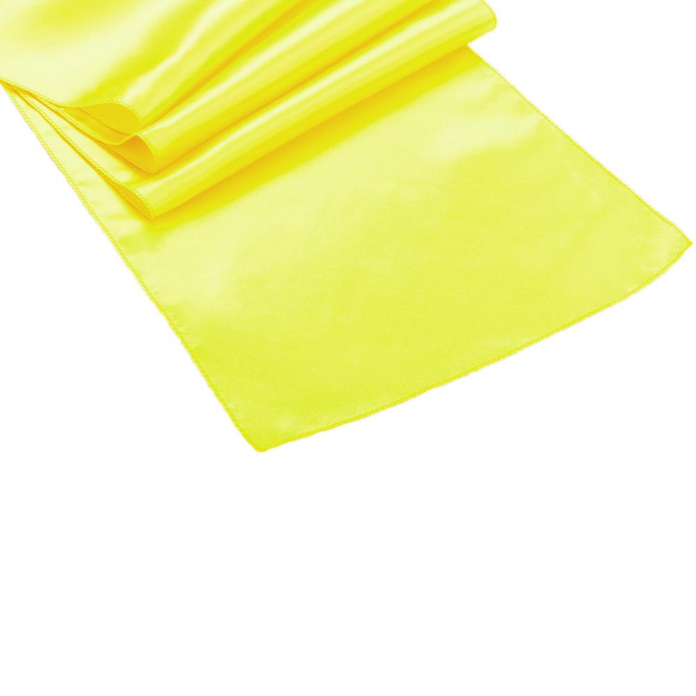 Yellow Bridal Satin Table Runner