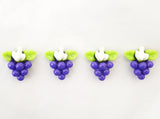 3/4" Purple Mini Plastic Grape Cluster - Pack of 100 Pieces