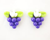 3/4" Purple Mini Plastic Grape Cluster - Pack of 100 Pieces