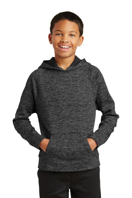 Sport-Tek® Youth PosiCharge Electric Heather Fleece Hooded Pullover