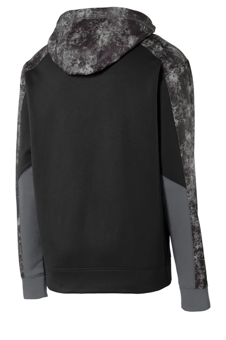 Youth Sport-Wick Mineral Freeze Fleece Colorblock Hooded Pullover