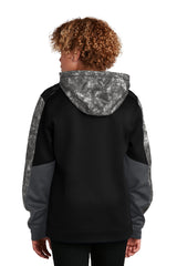 Sport-Tek® Youth Sport-Wick Mineral Freeze Fleece Colorblock Hooded Pullover