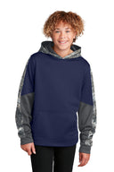 Sudadera con capucha de forro polar Sport-Wick Mineral Freeze con bloques de color para jóvenes