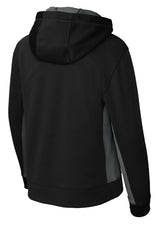 Sport-Tek® Youth Sport-Wick Fleece Colorblock Hooded Pullover