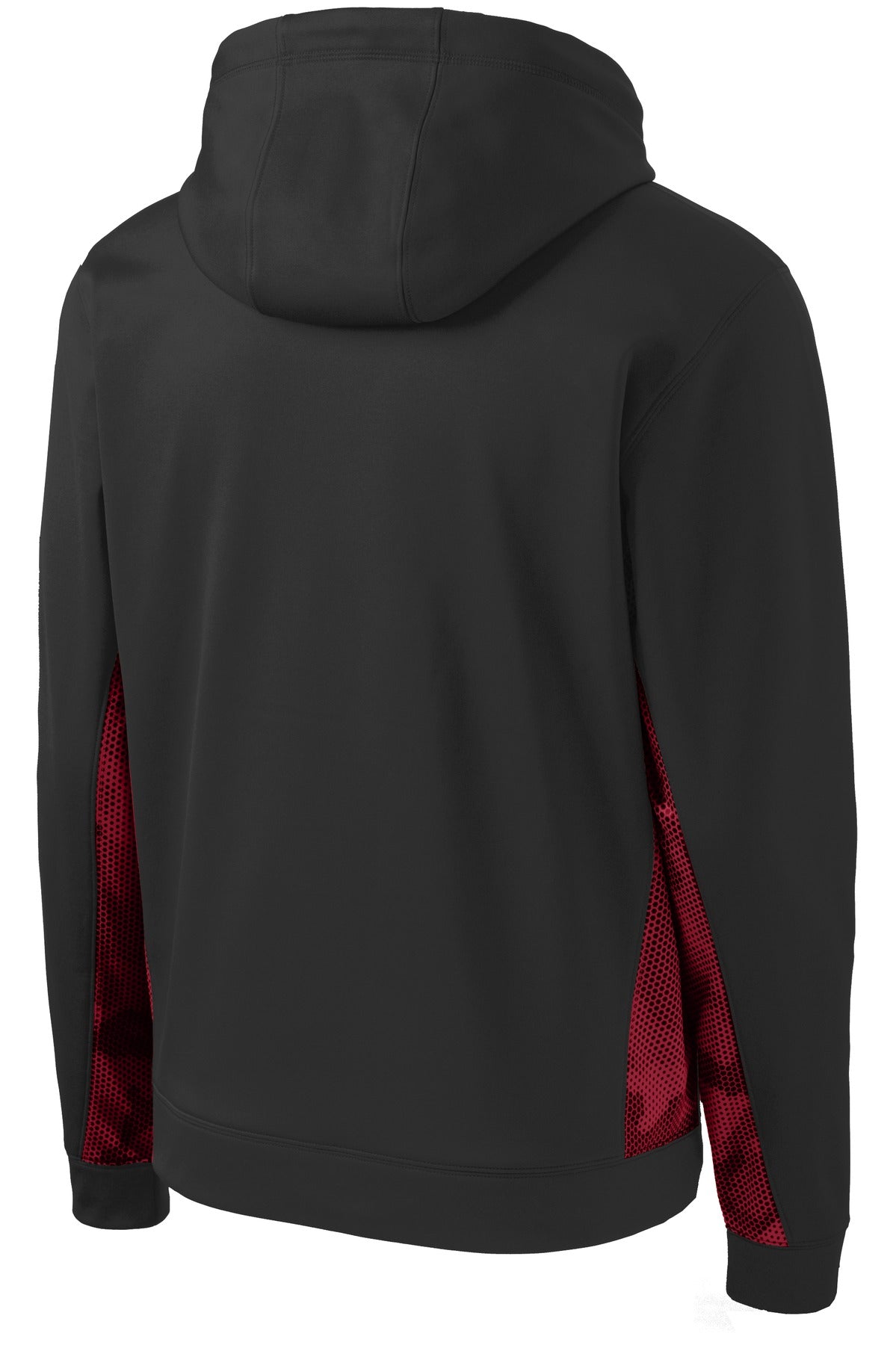 Sport-Tek® Youth Sport-Wick CamoHex Fleece Colorblock Hooded Pullover