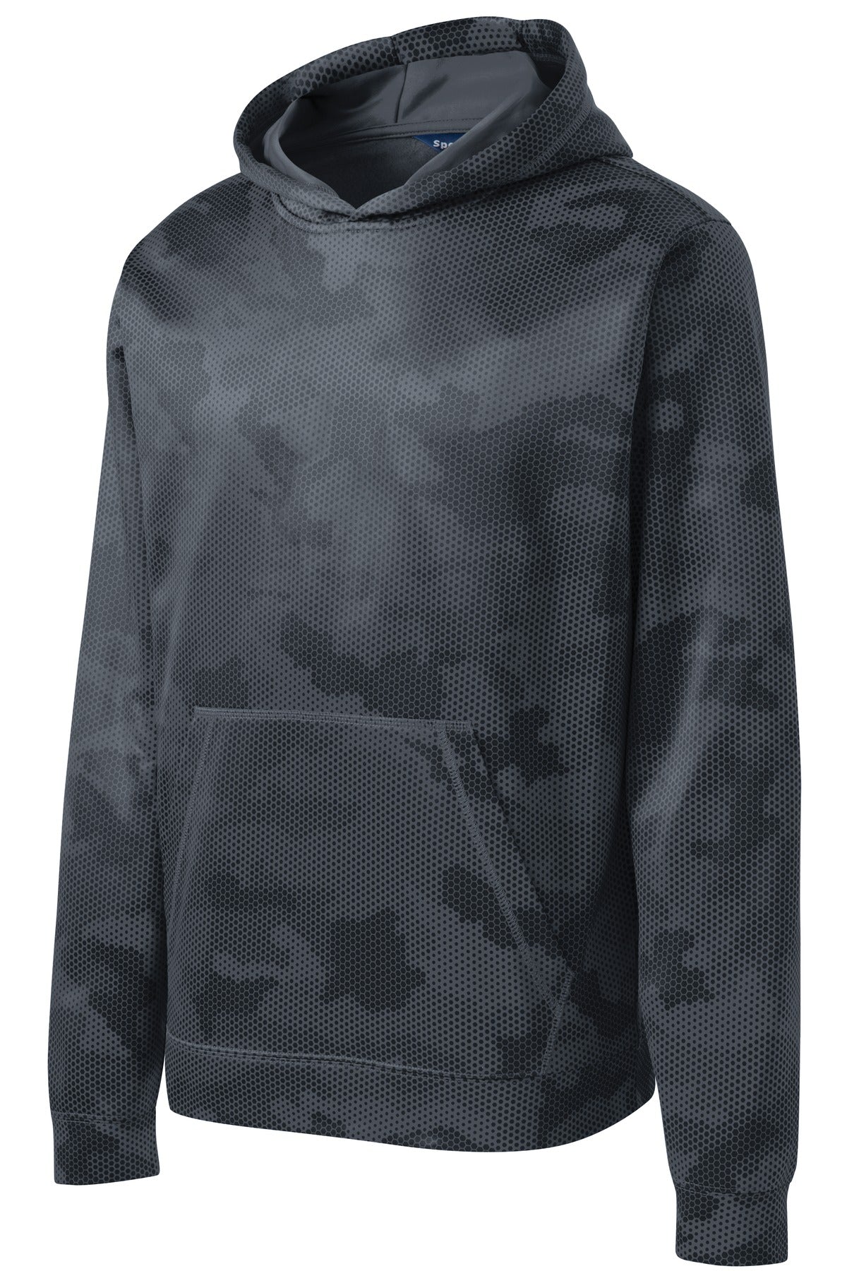 Sport-Tek® Youth Sport-Wick CamoHex Fleece Hooded Pullover