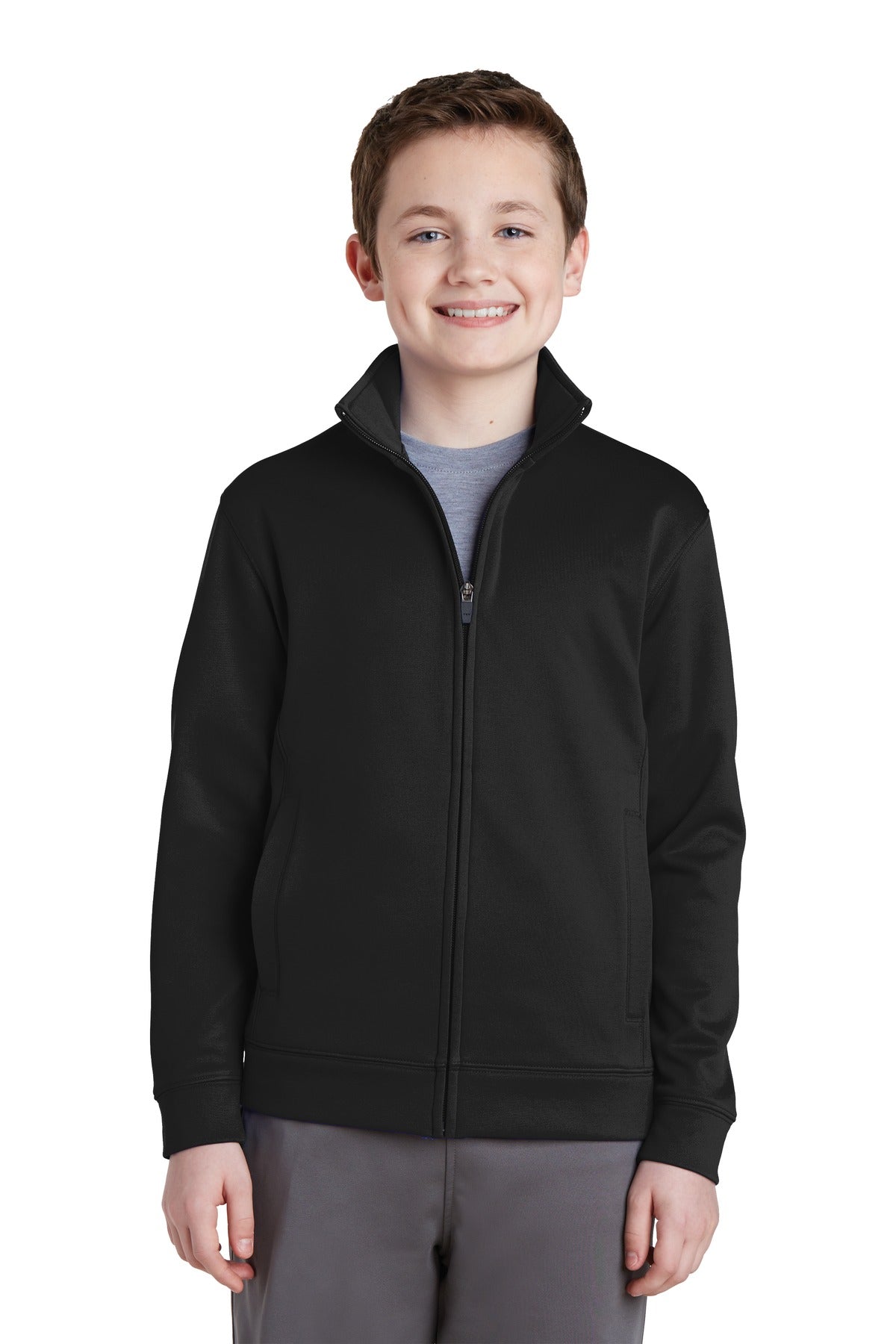 Sport-Tek® Youth Sport-Wick Fleece Full-Zip Jacket