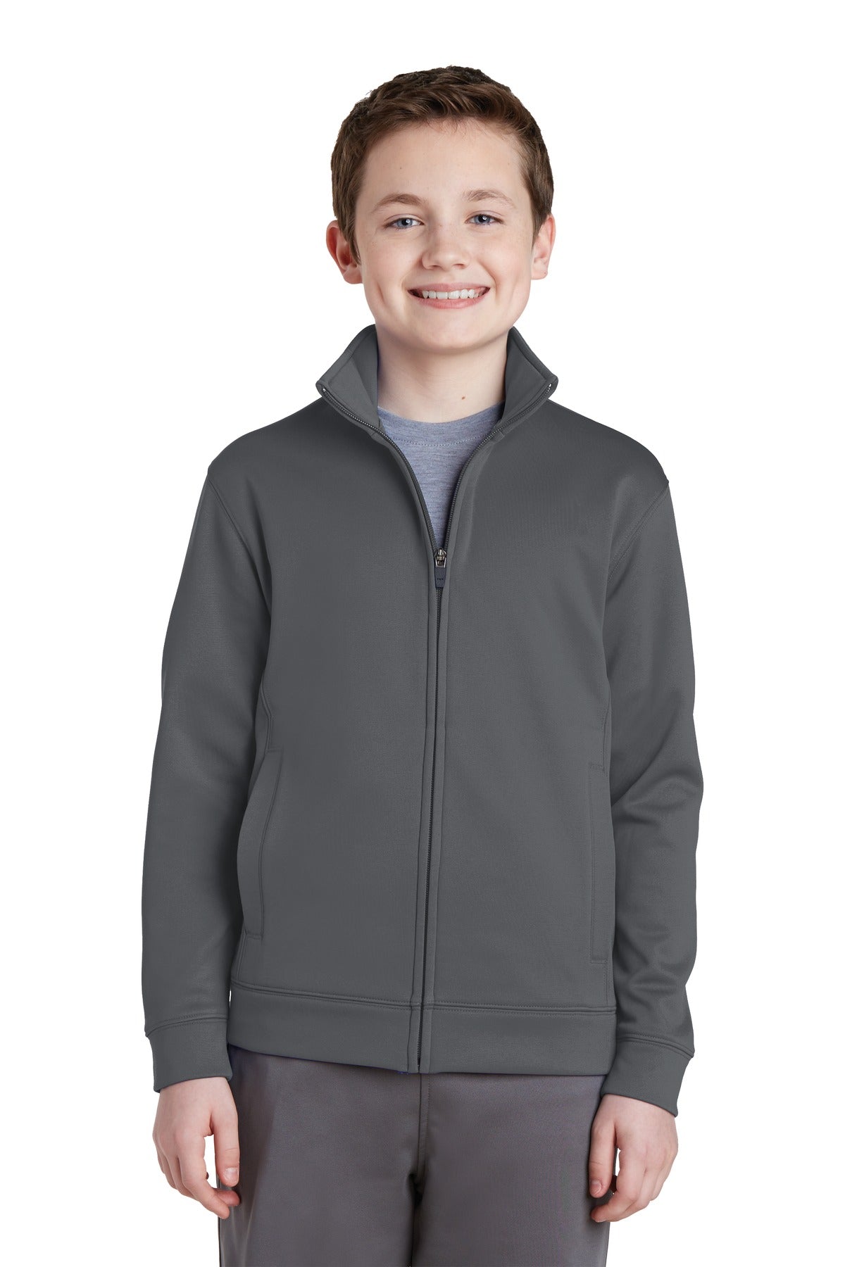 Sport-Tek® Youth Sport-Wick Fleece Full-Zip Jacket