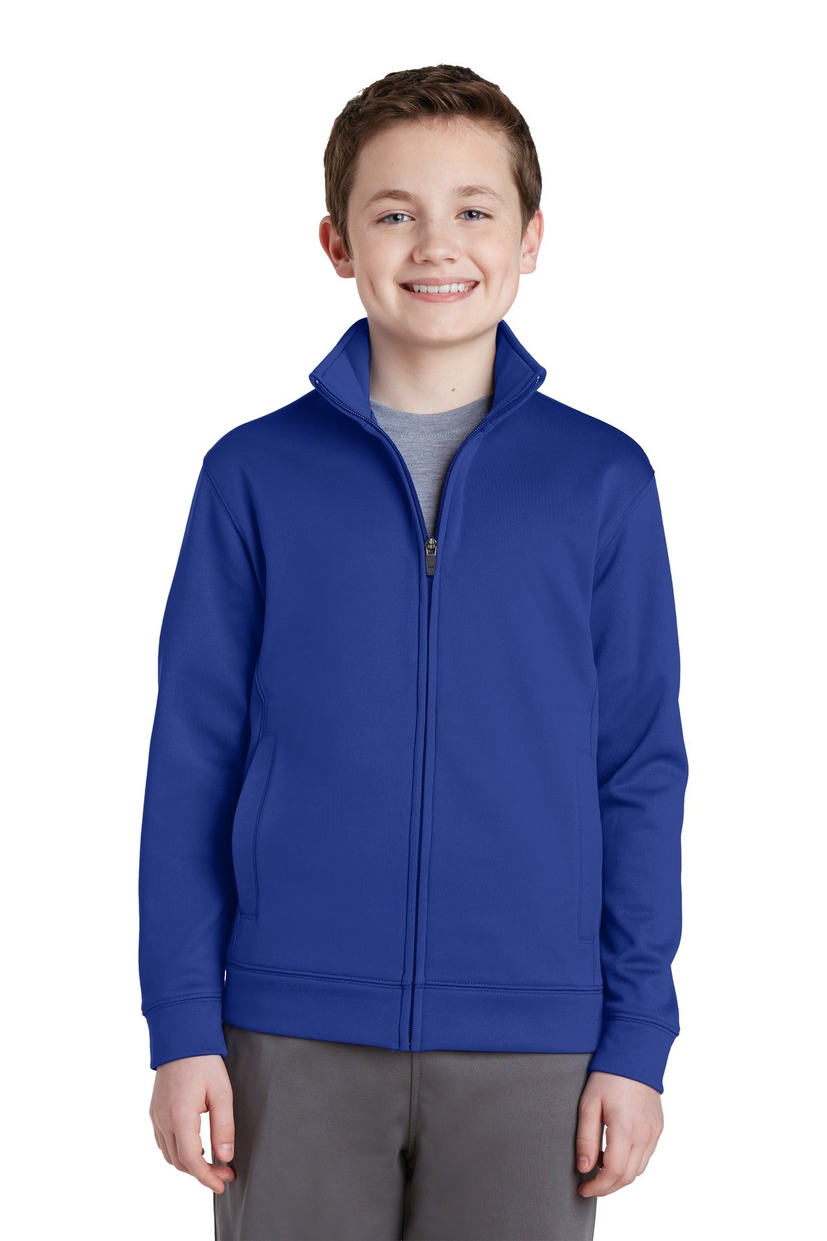 Sport-Tek® Youth Sport-Wick Fleece Full-Zip Jacket