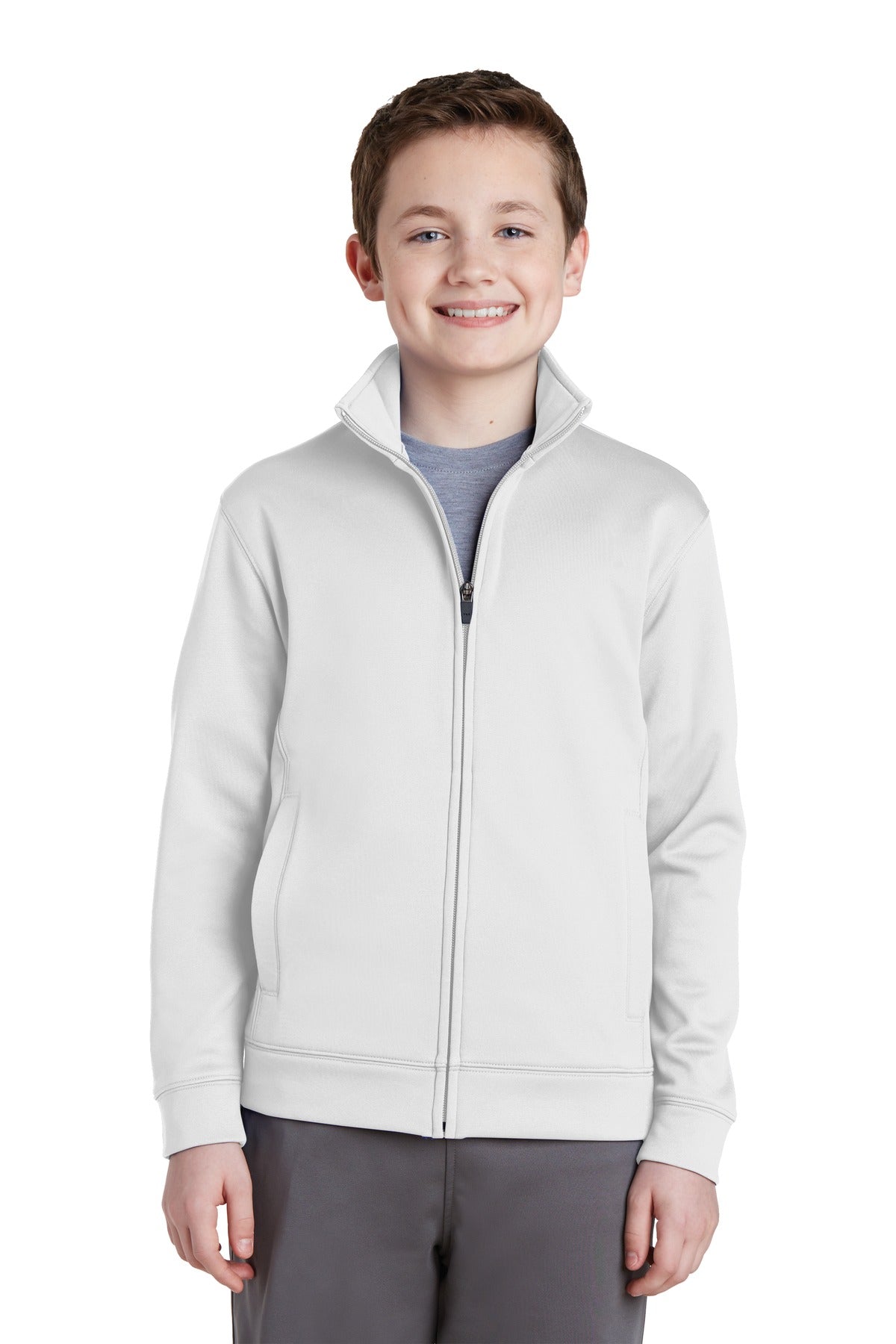 Sport-Tek® Youth Sport-Wick Fleece Full-Zip Jacket